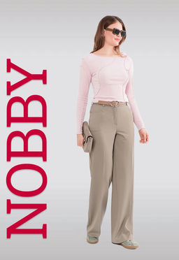 NOBBY, Женские брюки 41-204/5 (серо-зеленый)  фото 7