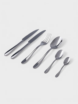 Цена за 6 шт. Нож столовый Hanna Knövell Svartan, 23.9 см, толщина 3 мм, нержавеющая сталь, серебристый