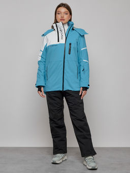 Горнолыжный костюм женский зимний голубого цвета 02321Gl - Chunmai фото 22