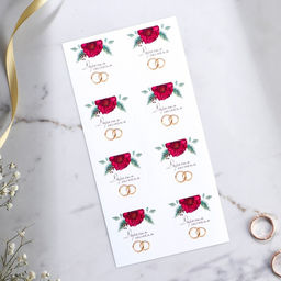 Цена за 8 шт. Приглашение на свадьбу в крафтовом конверте Марсала - Долго и счастливо фото 6