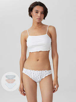 Трусы слипы женские в наборе: 3 шт