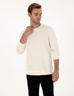 Ekru Regular Fit Sweatshirt - Cacharel фото 3