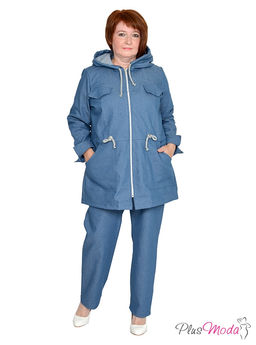 Парка с капюшоном Модель №925 размеры 44-84 - Plusmoda фото 5