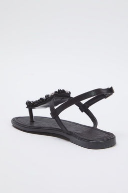 Trendyol Shoes Siyah Tasl? Bilek Bantl? Parmak Aras? Kad?n S?k Sandalet TAKSS25SD00006 - Trendyolmilla фото 7