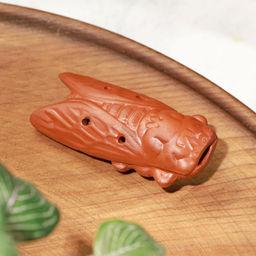 Фигурка для чайной церемонии TAKE IT EASY «Певчая цикада», свистулька, керамика, 7.5×2.5×3.5 см