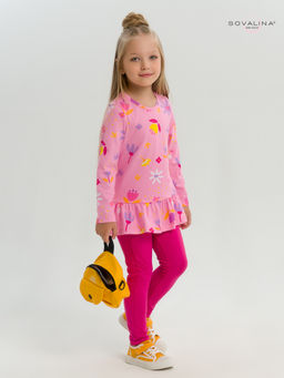 Костюм Алиса цветы барби-фуксия - Sovalina фото 12