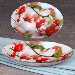 Блюдо овальное глубокое 23 см / S441209 Q005 GREY /уп 6/36/ цветная коробка