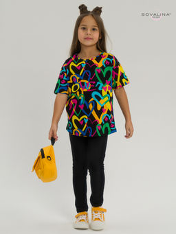 Костюм Мун яркие сердца-черный - Sovalina фото 7