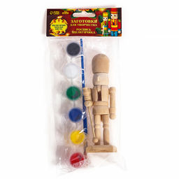 Роспись по дереву на новый год Щелкунчик, набор для творчества