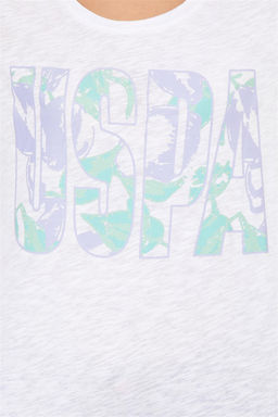 Женская фиолетовая футболка с круглым вырезом Неожиданная скидка в корзине - U.s. polo assn фото 6