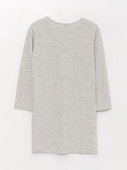 Bisiklet Yaka Bask?l? K?z ?ocuk Gecelik - Waikiki фото 2