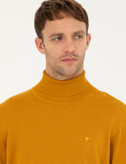 Safran Slim Fit Bal_k__ Yaka Y_n Kar___ml_ Basic Triko Kazak - Pierre cardin фото 2