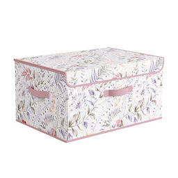 Короб стеллажный с откидной стенкой, с крышкой, 50*35*25 см, BOTANIC LILAC, шт - Valiant фото 2