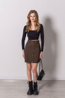 Кроп-топ Мирт (черный)