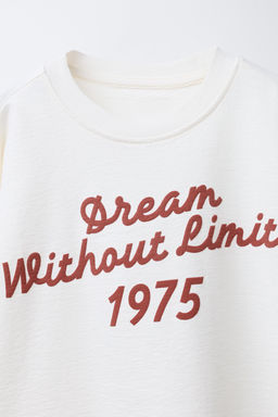 STRUCTURED SLOGAN T-SHIRT - Zara фото 3