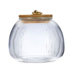 Банка 950 мл стеклянная с бамбуковой крышкой,Linea LANTERN арт. 93-HO-LA-02-950