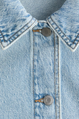 Chaqueta camisera en denim - H&m фото 7