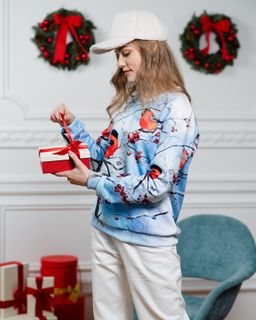 авторский свитшот с дизайнерским принтом , джемпер - Sahar art lab фото 10