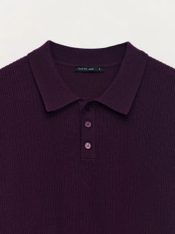 Джемпер поло из текстурного хлопка / Zarina