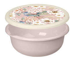 Миска "Модена" 2,1л с крышкой с декором (бежевый) 221160227/06