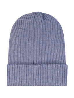 Шапка вязаная голубая