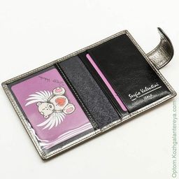 Женская кожаная визитница Sergio Valentini СВ 8112-010  фото 3