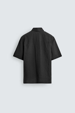 CAMISA REGULAR FIT ESTRUCTURA / Negro - Zara фото 8