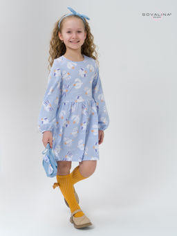 Платье Моана чайки на голубом ВБ - Sovalina фото 2