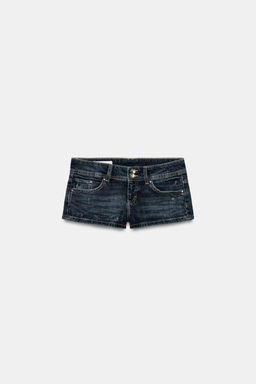SHORTS MINI DENIM TRF TIRO BAJO / Azul - Zara фото 5