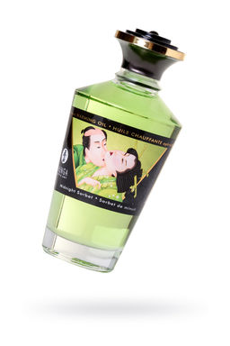 Масло массажное для тела Shunga Полночный щербет (Midnight Sorbet), разогревающее, 100 мл.