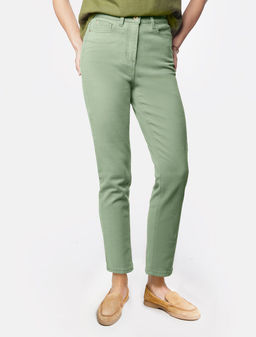 D54.130 Джинсы женские светло-оливковый