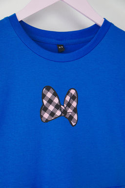 Pembe K?z Cocuk %100 Pamuk Kurdele Bask?l? K?sa Kol Mini Orme Elbise TKDSS25EL00086 - Trendyolmilla фото 5