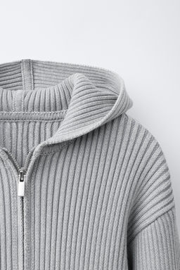 CHAQUETA PUNTO CREMALLERA / Gris medio - Zara фото 6
