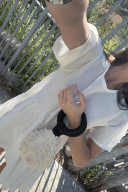 FINE KNIT SHORT PANEL DRESS - Zara фото 4