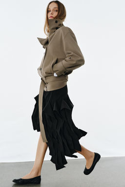 FALDA ASIM?TRICA ZW COLLECTION / Negro