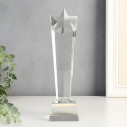 Фигурка стекло Стела наградная. Звезда-кристалл, 24?7?5.5 см
