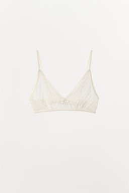CHUNKY KNIT BRALETTE WITH BOW - Zara фото 7