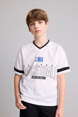 NBA K_sa kollu Ti__rt Erkek _ocuk - Defacto фото 6