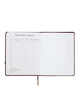 Дневник школьный 1-11 класс, лассе, обложка искуственная кожа коричневая, с хляст, с ручкой   109690