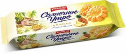 Печенье Кухмастер Солнечное утро с начинкой Ананас сдобное 240 г