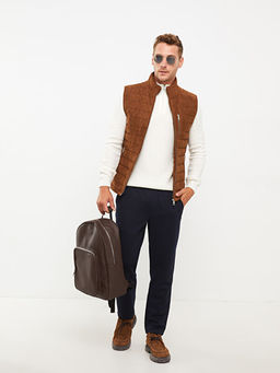 Slim Fit Dik Yaka S?et Erkek Yelek