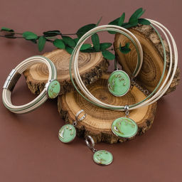 Серьги из муранского стекла SILVER FLOWER LS3570