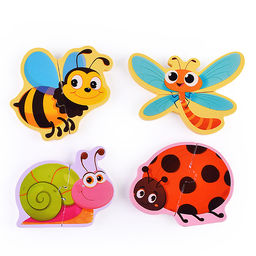 Пазл-вкладыш "Изучаем время. Лесная полянка"