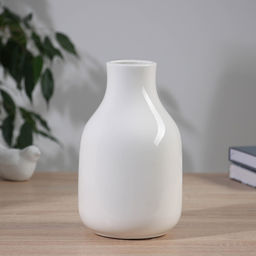 Ваза для цветов «Пикассо», снежинка, ручная роспись, 21×11 см, керамика, чёрно-белая