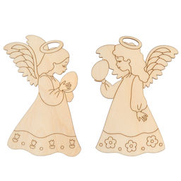 Заготовка для декорирования Mr. Carving ВД-1224 Набор подвесок Ангелы фанера 6.5 х 9 х 0.3 см Ангелы 1