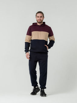 футер 3х нитка ПЕТЛЯ Мужской костюм ColourBlock - Knitka wear фото 2