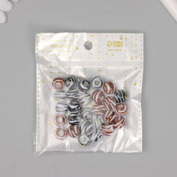 Цена за 2 шт. Бусины для творчества пластик «Шар зебра», набор 20 г, 1.2×1.2×1.2 см