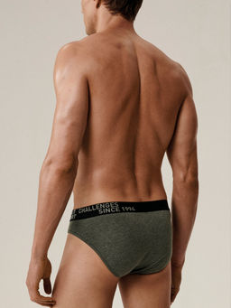 ATLANTIC 3MP-209 Трусы спорт Melange - набор 3 шт. зеленый меланж + винный меланж + голубой меланж