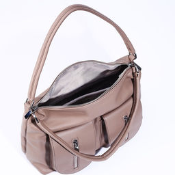 Сумка-тоут на молнии, 3 наружных кармана, цвет бежевый - Simaland фото 7