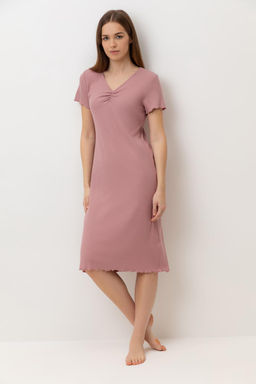 Е 10063/серая пудра сорочка ночная жен